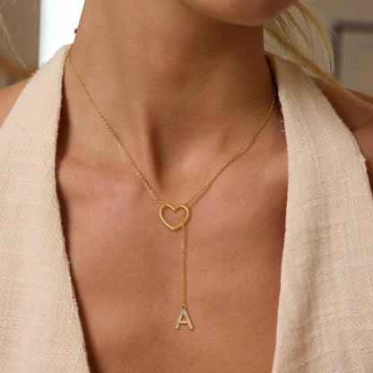 Letter Initial Love Necklace